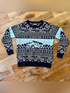 Ford Ugly Christmas Sweater Truck Nation Raptor / Men’s Large